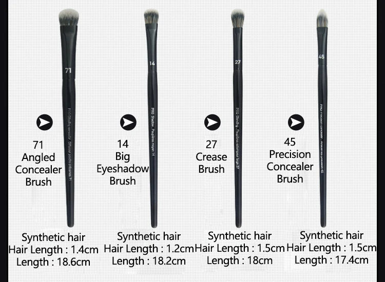 5/16/26pcs/set Black Powder Makeup Brushes