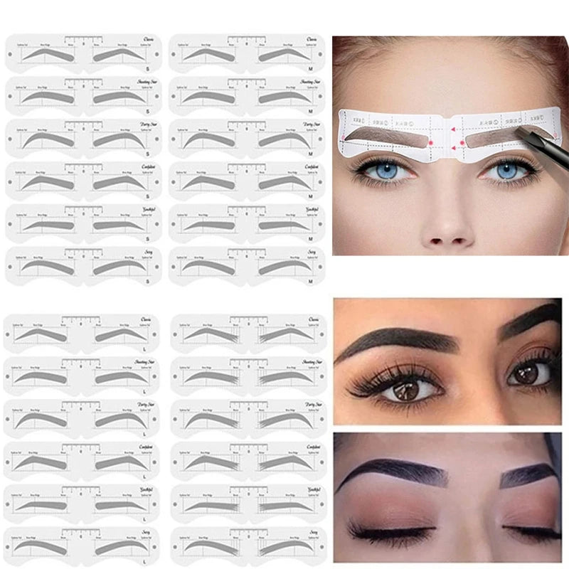 Reusable Eyebrow Stencil Set