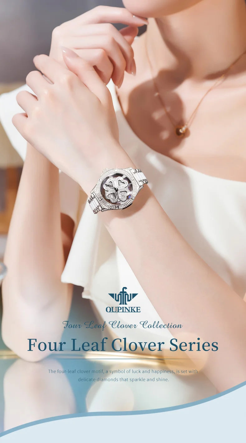 OUPINKE 3279 Women's Luxury Automatic Mechanical Watch