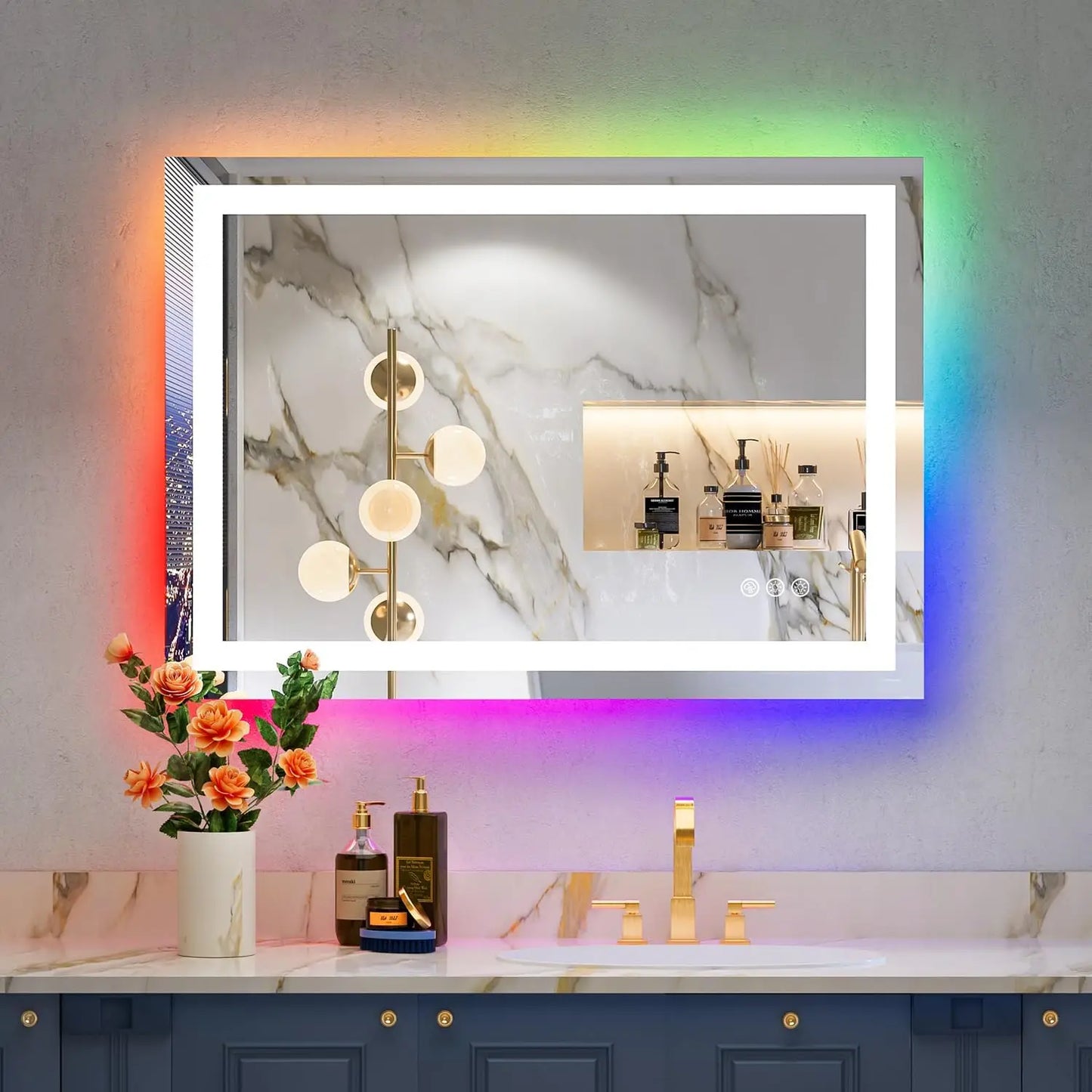 60" x 36" LED Bathroom Mirror