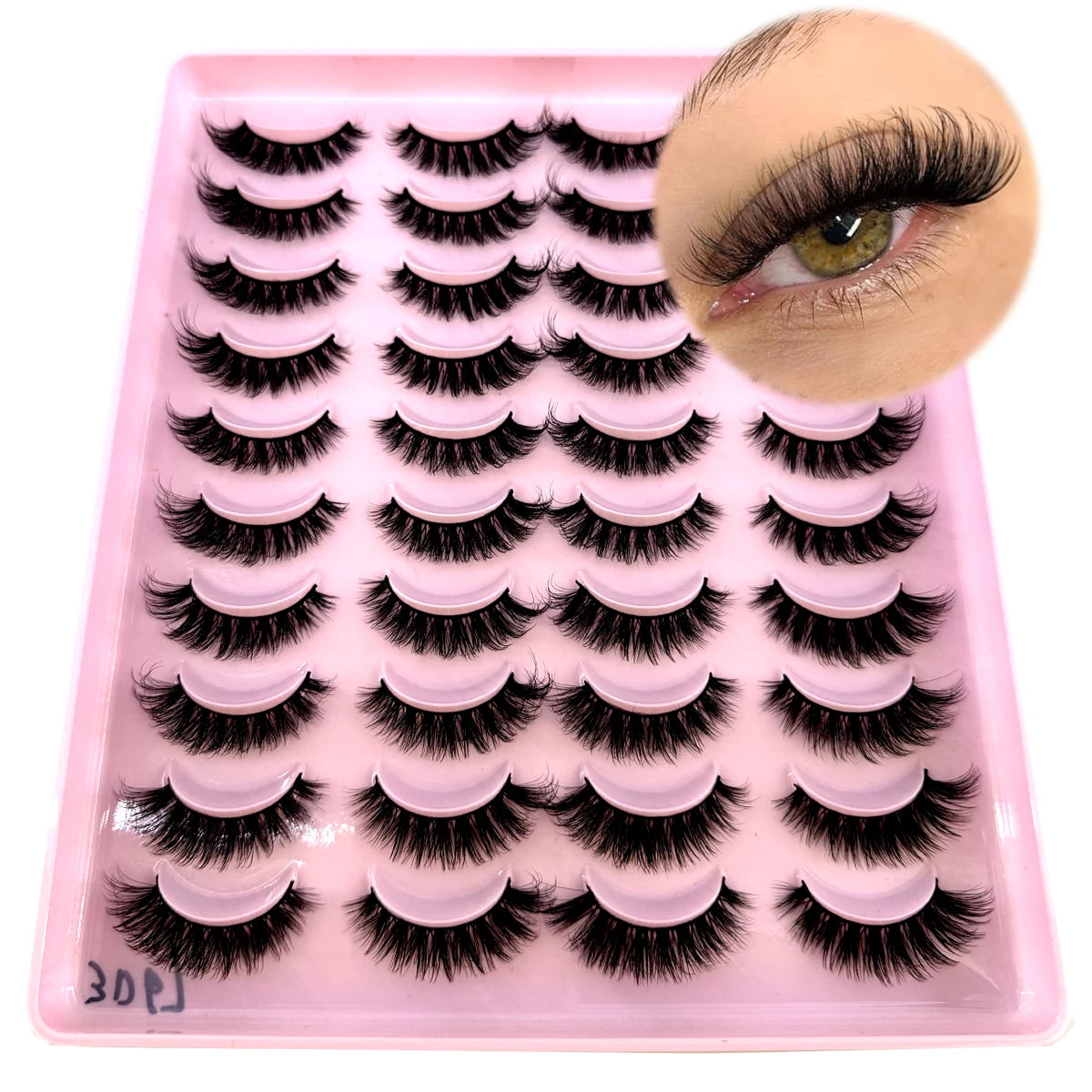 20 Pairs 3D Mink False Eyelashes