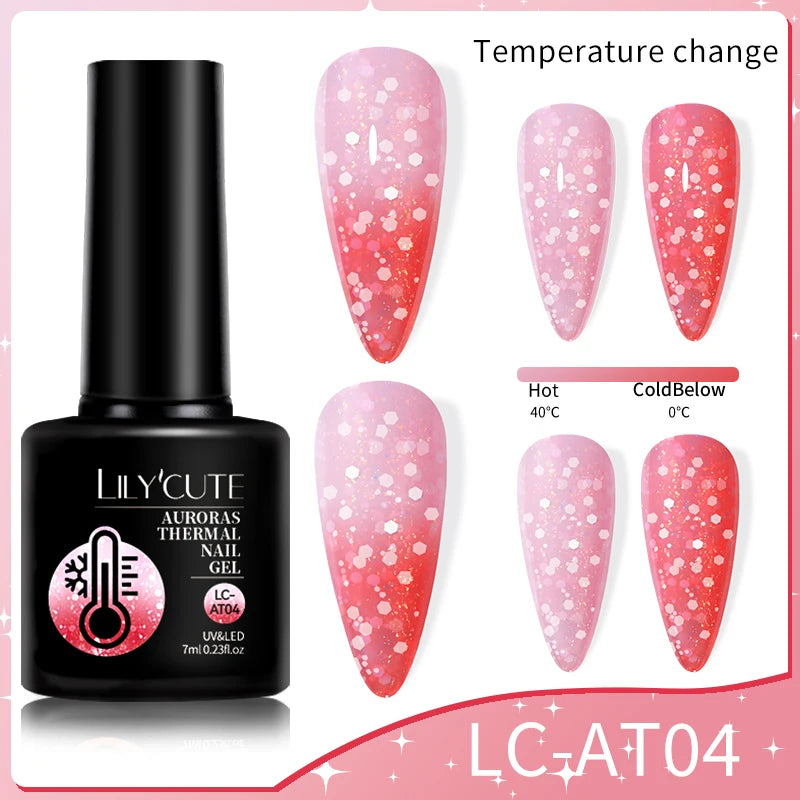 LILYCUTE Color Changing Thermal Gel Nail Polish