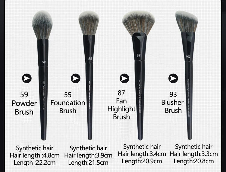 5/16/26pcs/set Black Powder Makeup Brushes
