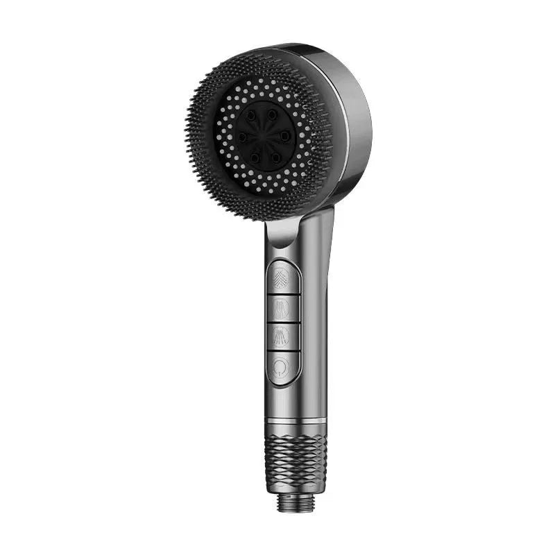 4 Modes High-Pressure Shower Head – One-Key Stop Water Massage Showerhead with Filter Element