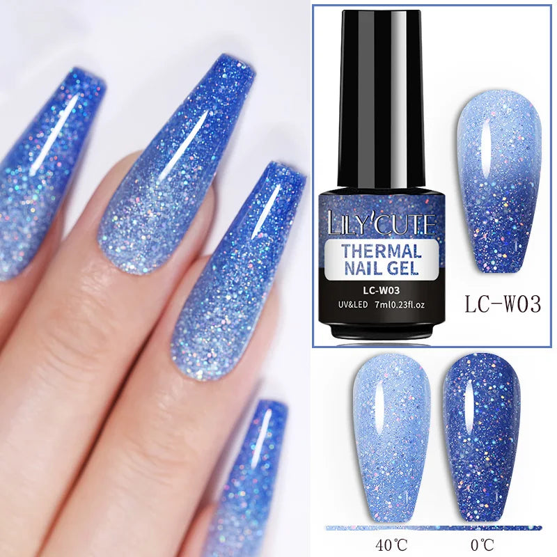 LILYCUTE Color Changing Thermal Gel Nail Polish