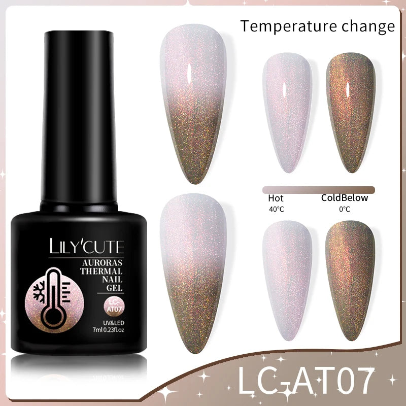 LILYCUTE Color Changing Thermal Gel Nail Polish