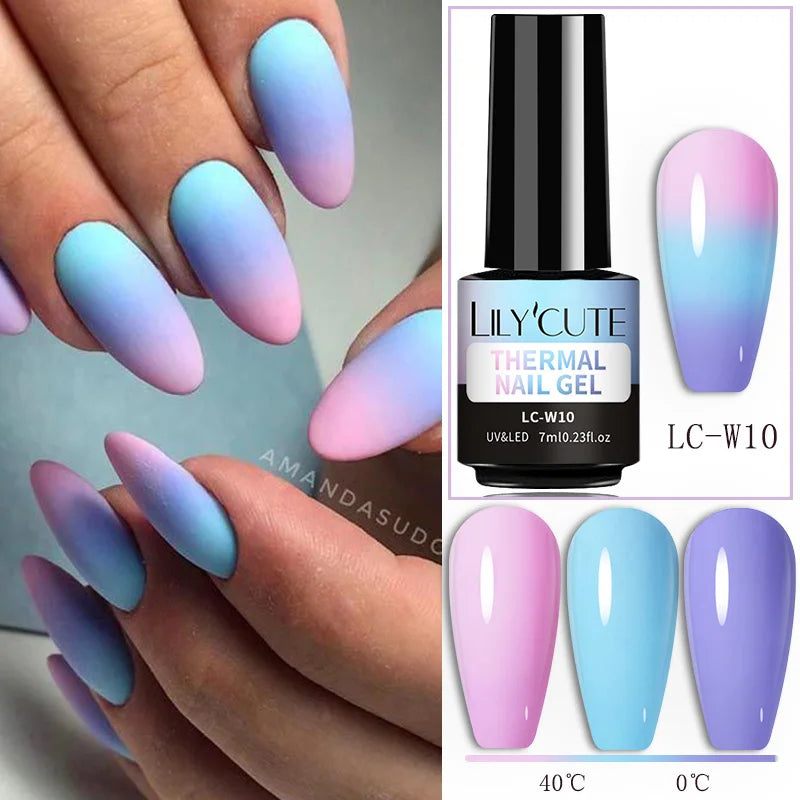 LILYCUTE Color Changing Thermal Gel Nail Polish