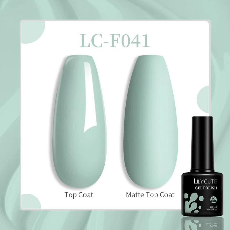 LILYCUTE 129 Colors 7ML Nail Gel Polish Set Soak Off UV LED Semi-Permanent Nail Art Varnishes