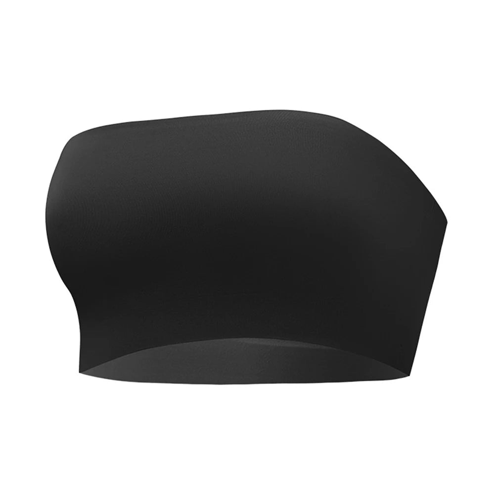 Sexy Seamless Strapless Tube Bra – Ultra-Thin Silicone, Non-Slip, Half Cup Lingerie for Off-Shoulder Dresses