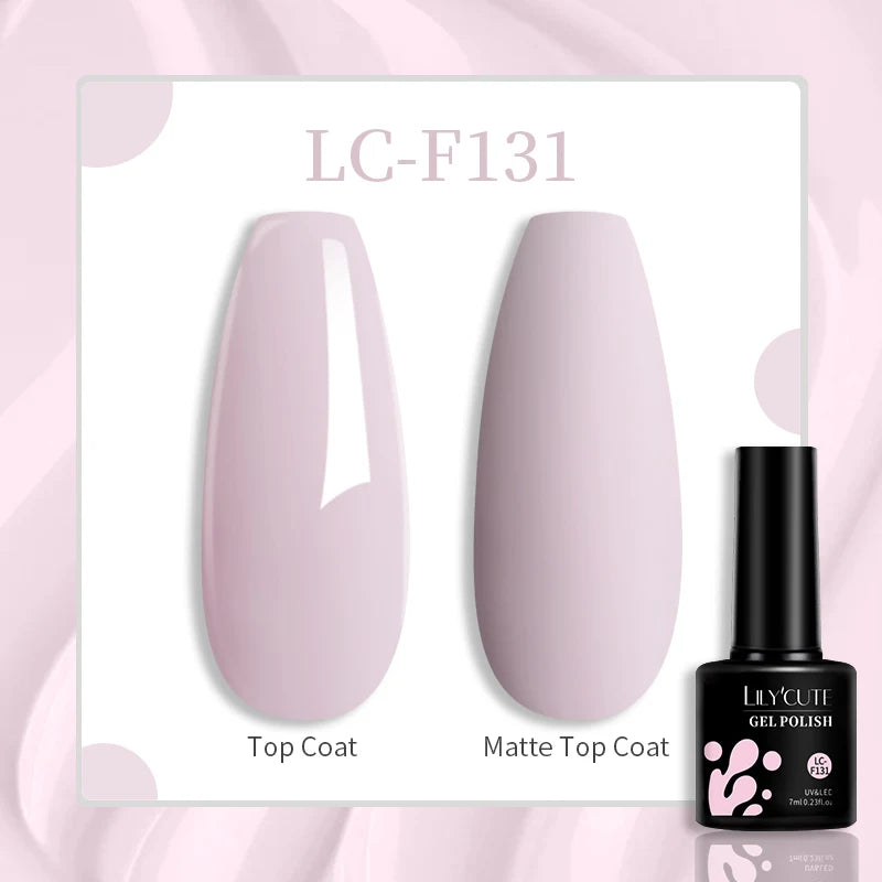 LILYCUTE 129 Colors 7ML Nail Gel Polish Set Soak Off UV LED Semi-Permanent Nail Art Varnishes