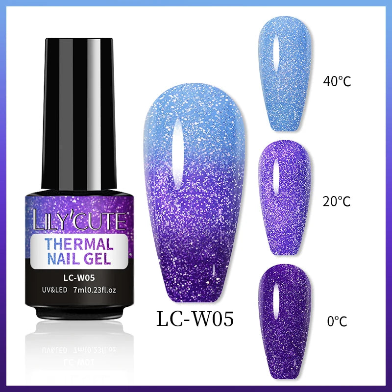 LILYCUTE Color Changing Thermal Gel Nail Polish