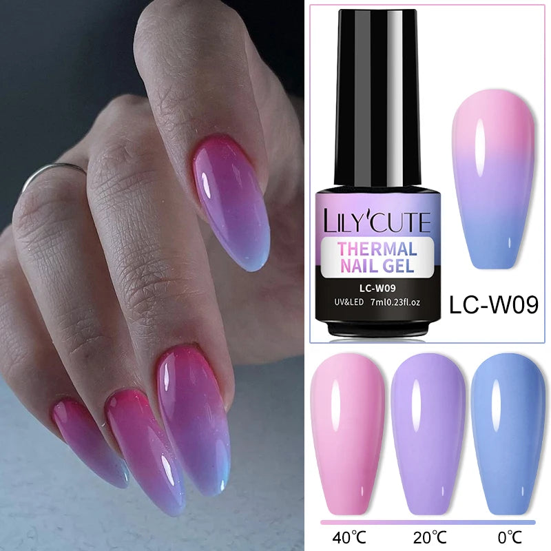 LILYCUTE Color Changing Thermal Gel Nail Polish