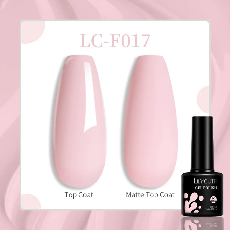 LILYCUTE 129 Colors 7ML Nail Gel Polish Set Soak Off UV LED Semi-Permanent Nail Art Varnishes