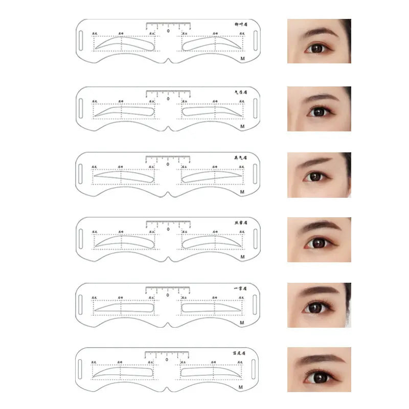 Reusable Eyebrow Stencil Set