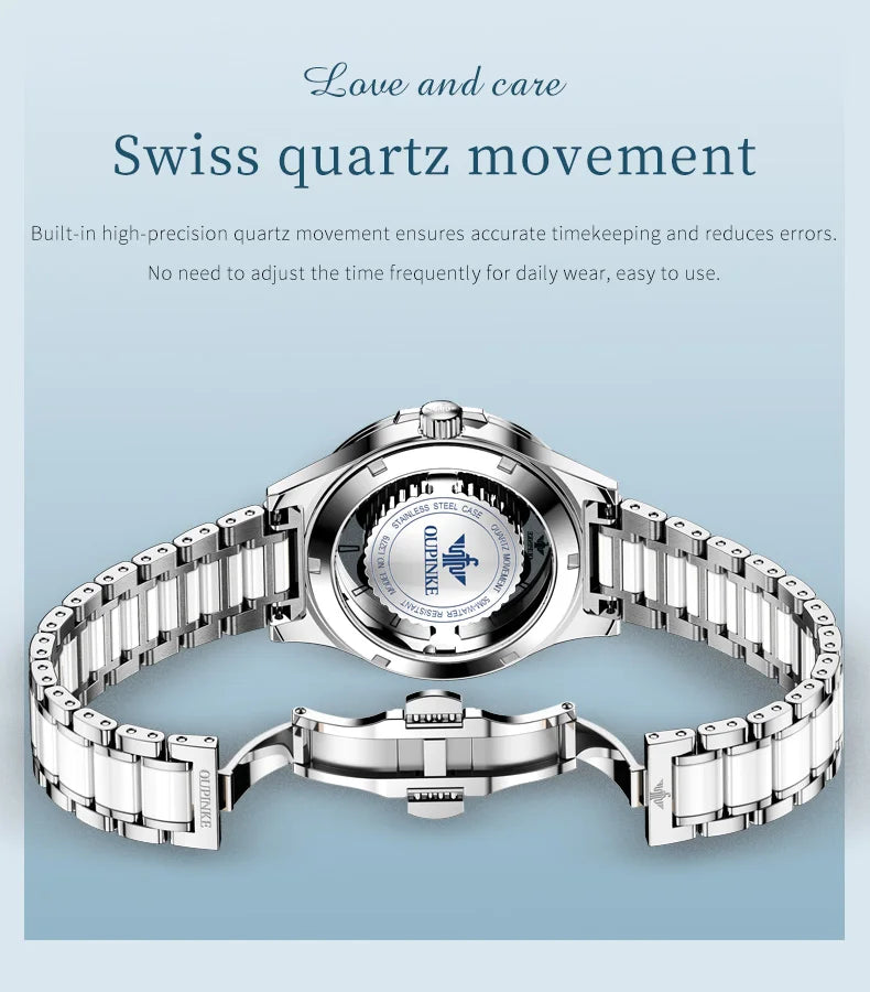 OUPINKE 3279 Women's Luxury Automatic Mechanical Watch