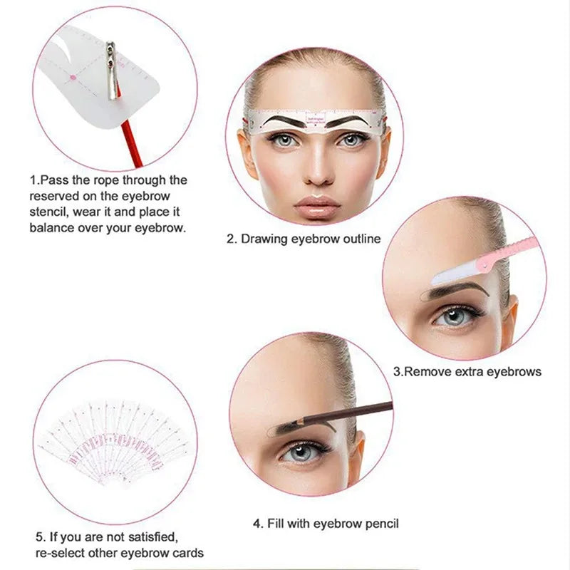 The New Fixed PVC Eyebrow Shaper Template