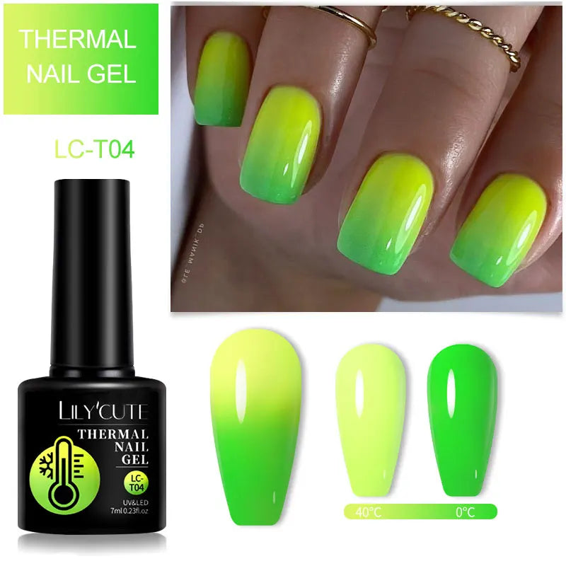 LILYCUTE Color Changing Thermal Gel Nail Polish