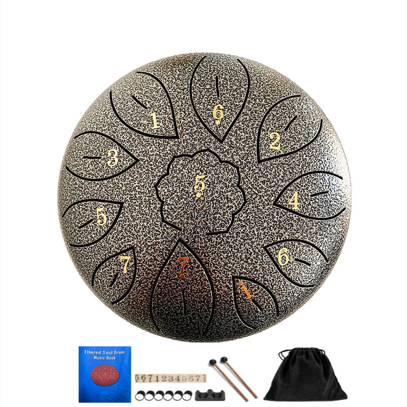 6-Inch 11-Tone Ethereal Steel Tongue Drum – Soothing Melodic Harmony