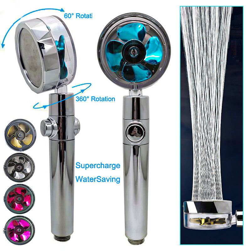 360° Rotating Water-Saving Shower Head with High Pressure Spray