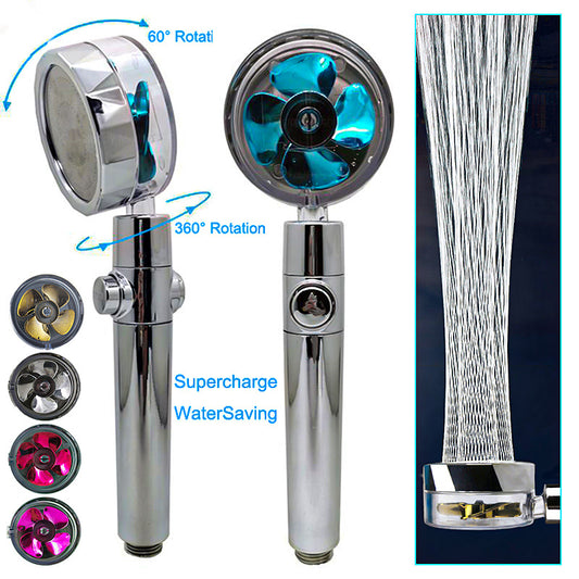 360° Rotating Water-Saving Shower Head with High Pressure Spray
