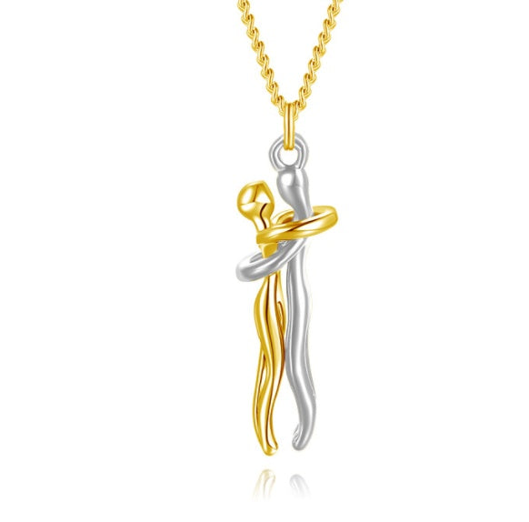 Love Hug Necklace - Unisex Valentines Day Lover Gift