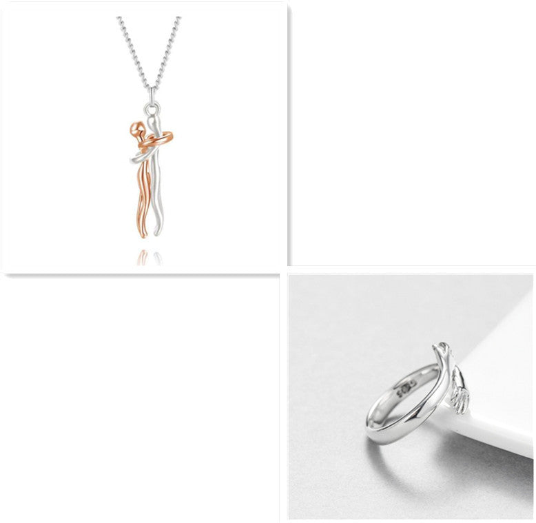 Love Hug Necklace - Unisex Valentines Day Lover Gift