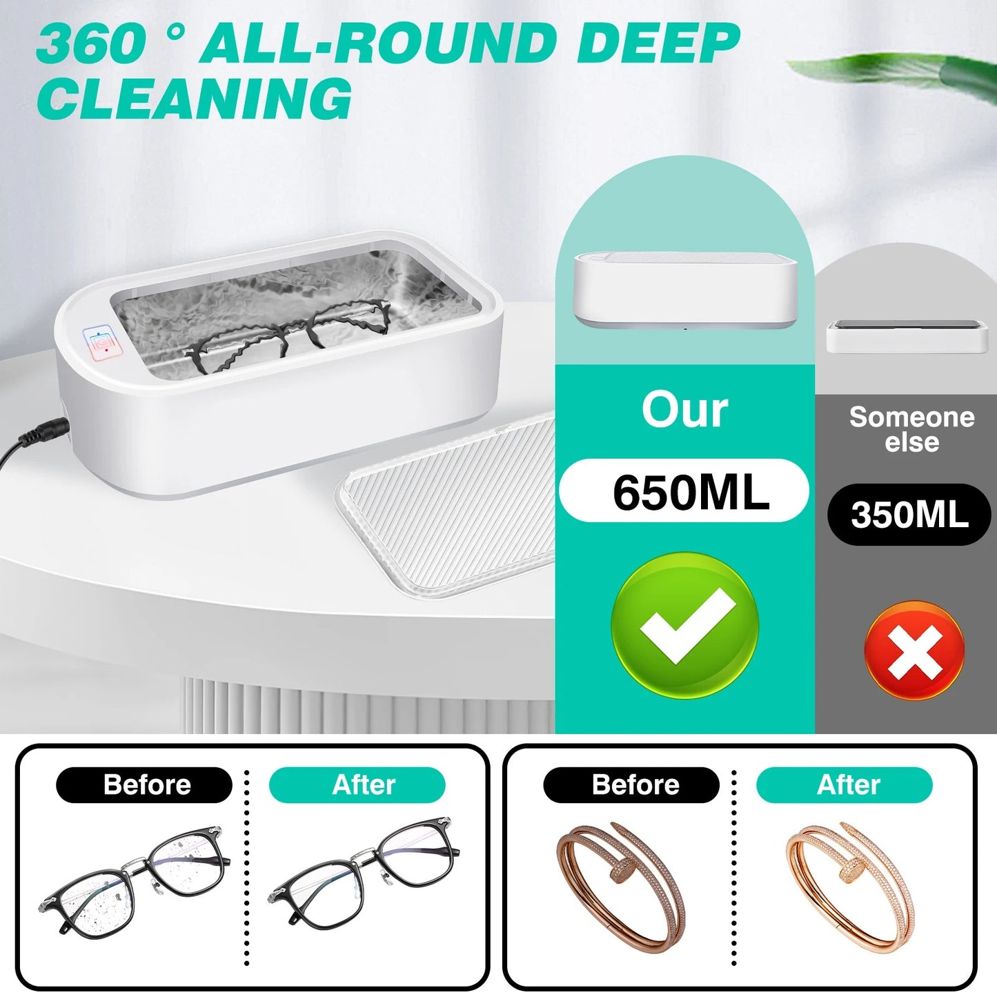 Jewelry ultrasonic cleaner