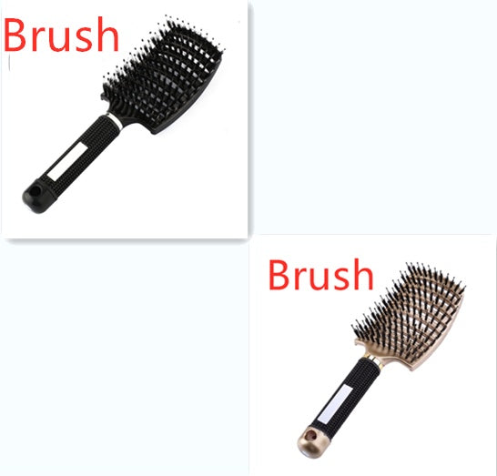 Anti-Knot Detangling Hair Brush with Nylon Bristles