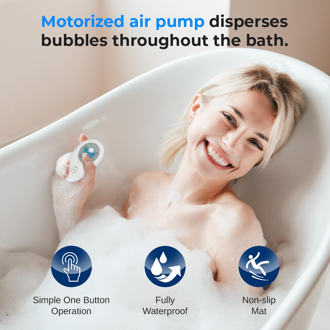 Portable Spa Bath Bubble Massager with Motorized Air Pump