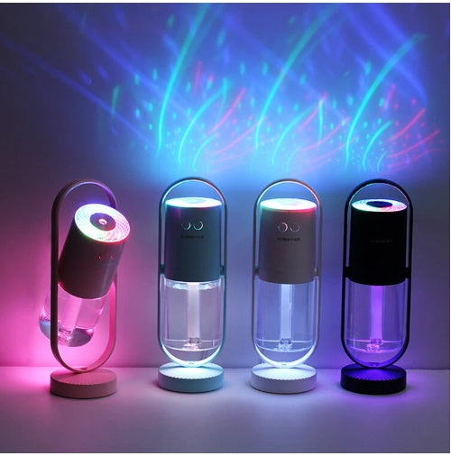 Magic Shadow USB Air Humidifier – Mini Mist Maker with Projection Night Light