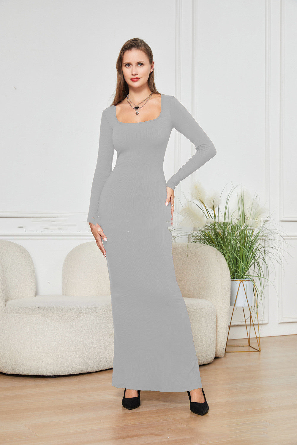 Sculpt & Style – Two-in-One Double-Layer Shaping Dress