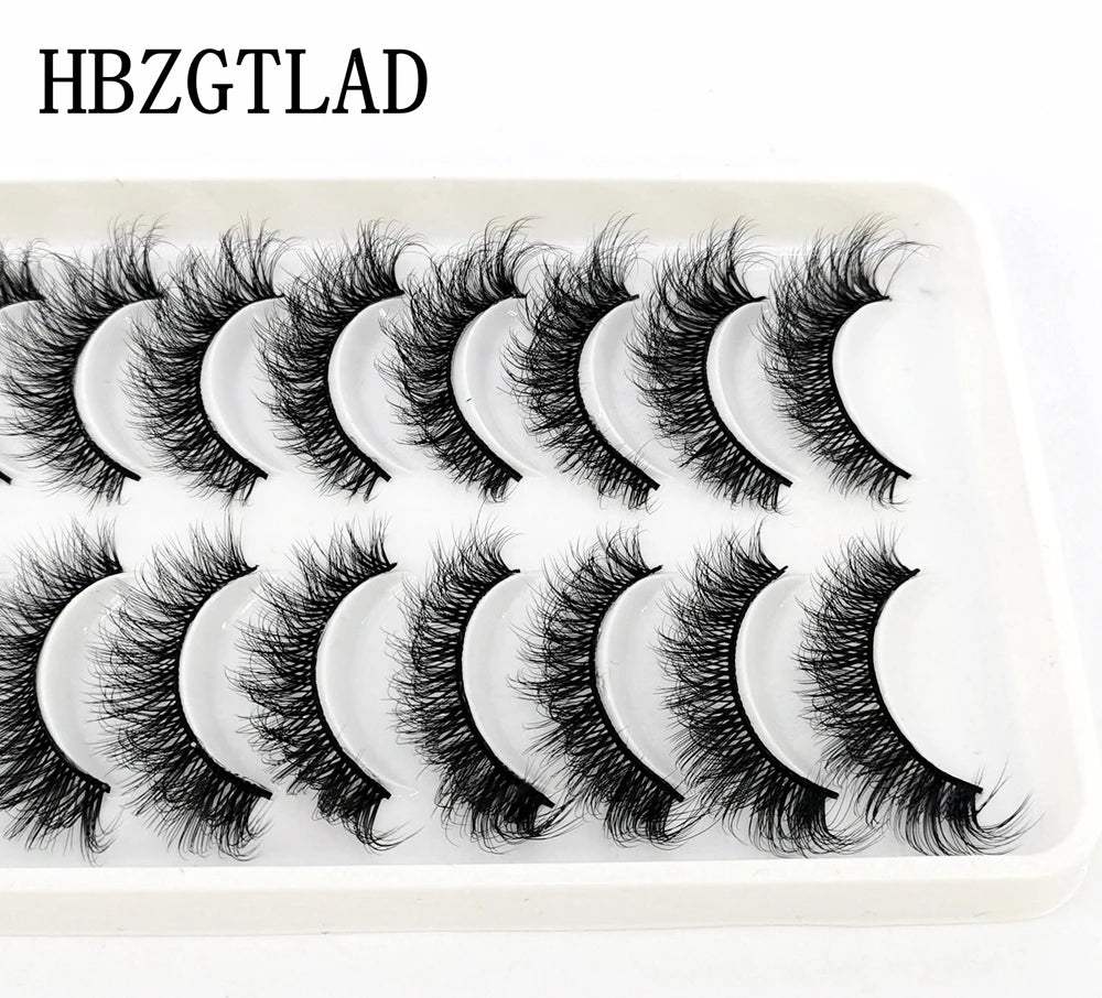 10 Pairs 3D Mink False Eyelashes