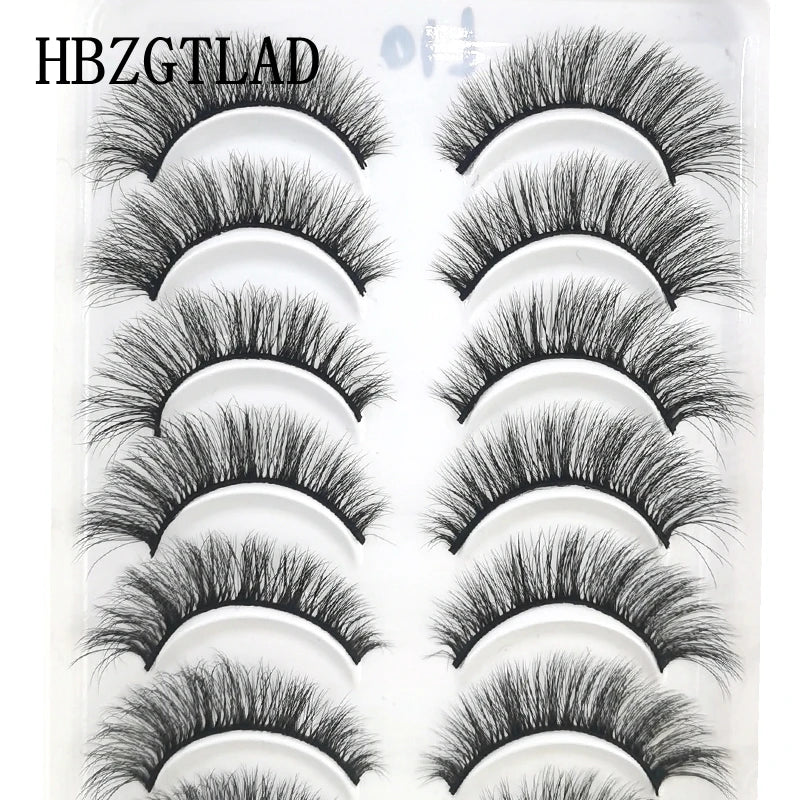 10 Pairs 3D Mink False Eyelashes