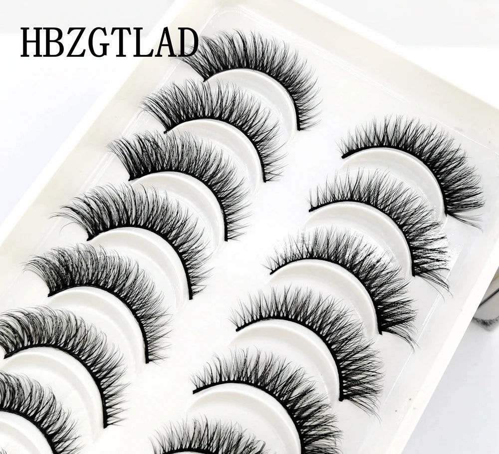 10 Pairs 3D Mink False Eyelashes