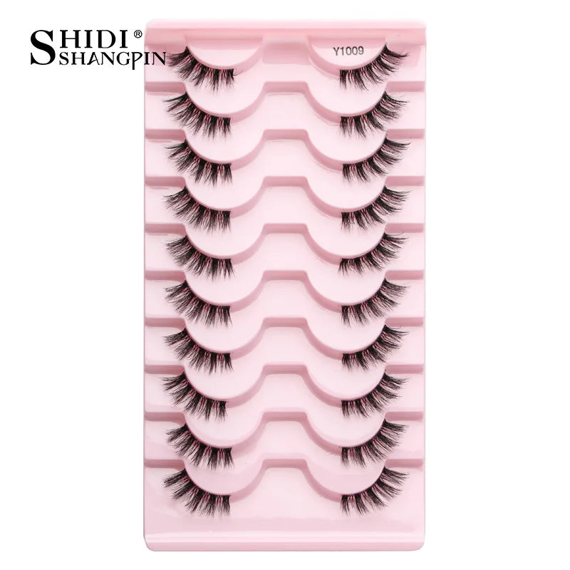 Half Eyelashes 3/5/10 Half Lashes Soft Natural Look Cat Eye Lashes Makeup Tool Extension Fluffy Faux Cils maquiagem Half Lashes