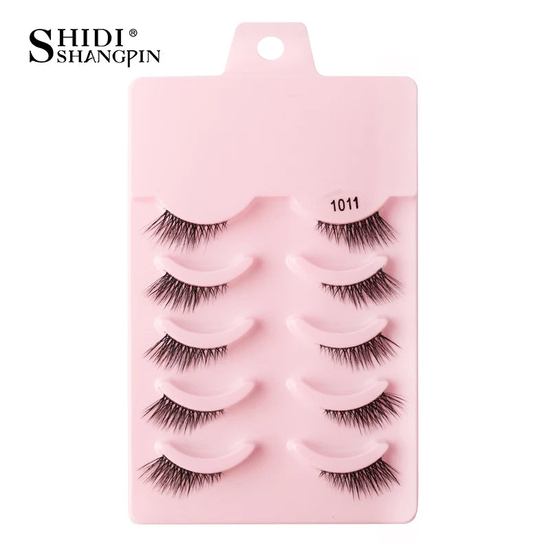 Half Eyelashes 3/5/10 Half Lashes Soft Natural Look Cat Eye Lashes Makeup Tool Extension Fluffy Faux Cils maquiagem Half Lashes