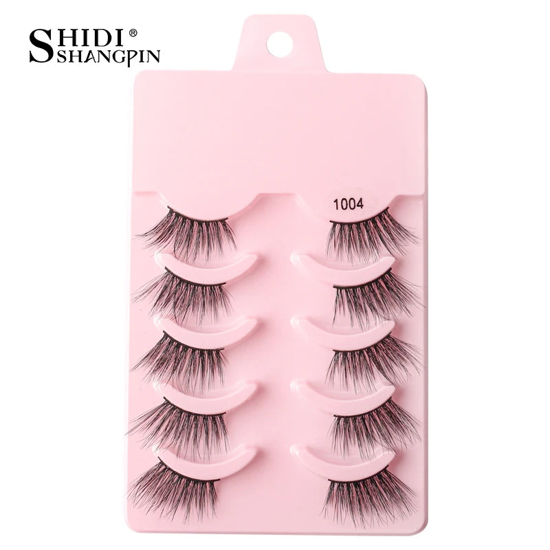 Half Eyelashes 3/5/10 Half Lashes Soft Natural Look Cat Eye Lashes Makeup Tool Extension Fluffy Faux Cils maquiagem Half Lashes