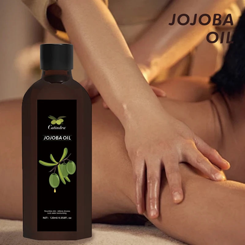 120ml Jojoba Oil – Firming, Moisturizing, and Smooth Body Care Massage Oil, Natural Organic Plant Oil for Skin