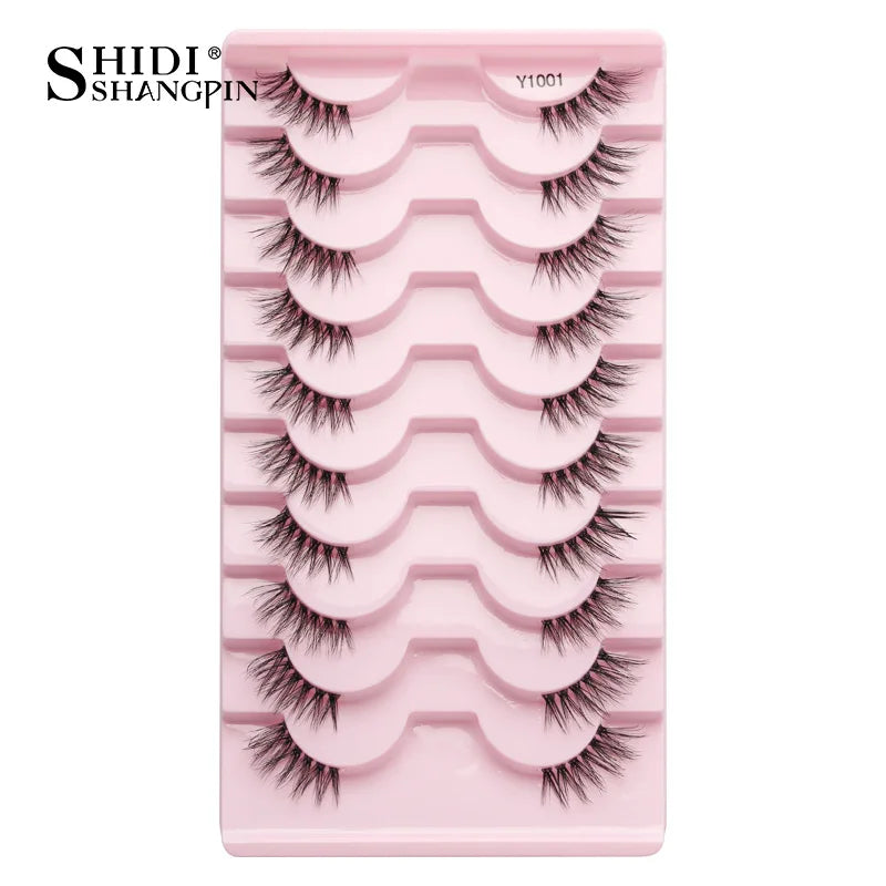 Half Eyelashes 3/5/10 Half Lashes Soft Natural Look Cat Eye Lashes Makeup Tool Extension Fluffy Faux Cils maquiagem Half Lashes