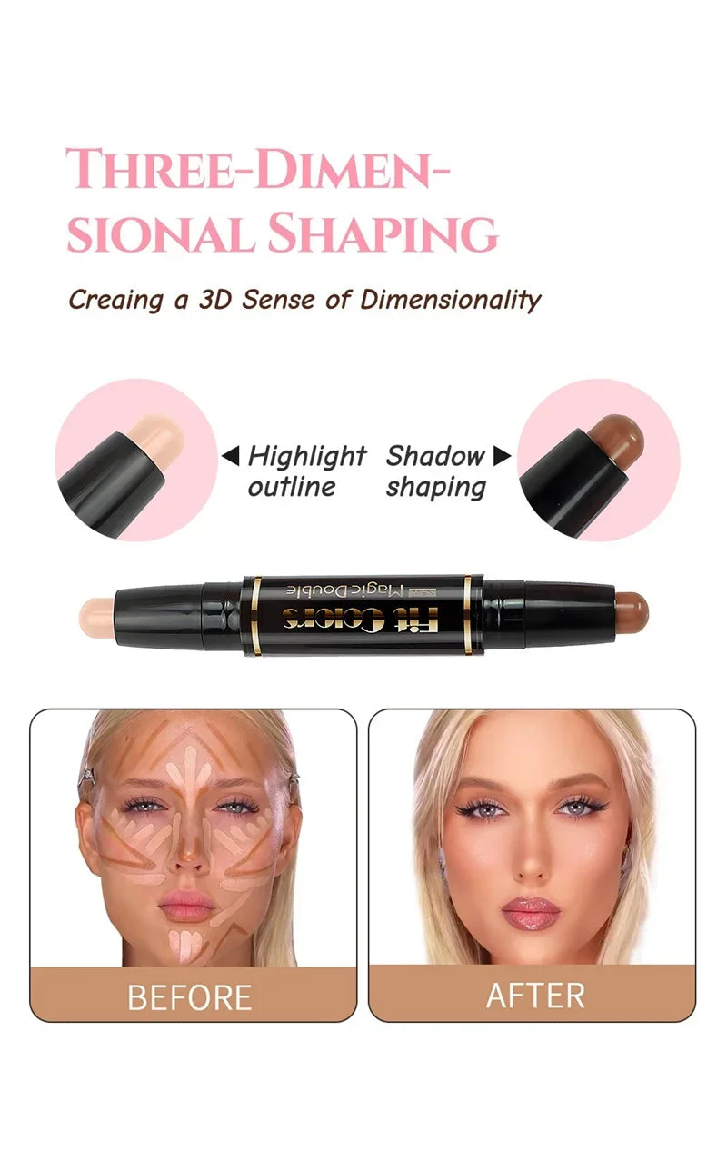 Double-ended Dual-purpose High-light & Contour Stick