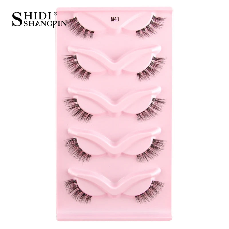 Half Eyelashes 3/5/10 Half Lashes Soft Natural Look Cat Eye Lashes Makeup Tool Extension Fluffy Faux Cils maquiagem Half Lashes