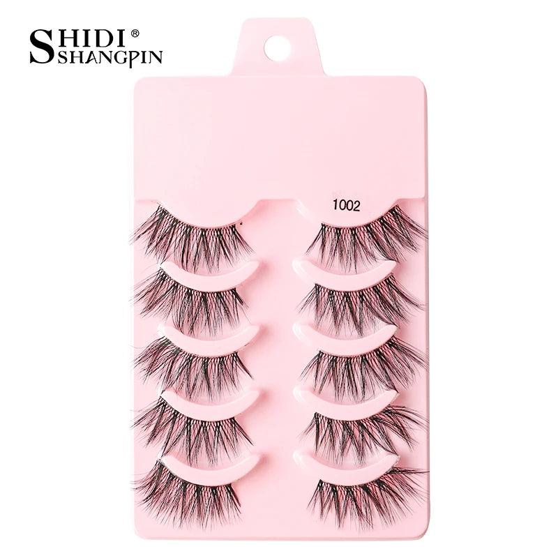 Half Eyelashes 3/5/10 Half Lashes Soft Natural Look Cat Eye Lashes Makeup Tool Extension Fluffy Faux Cils maquiagem Half Lashes