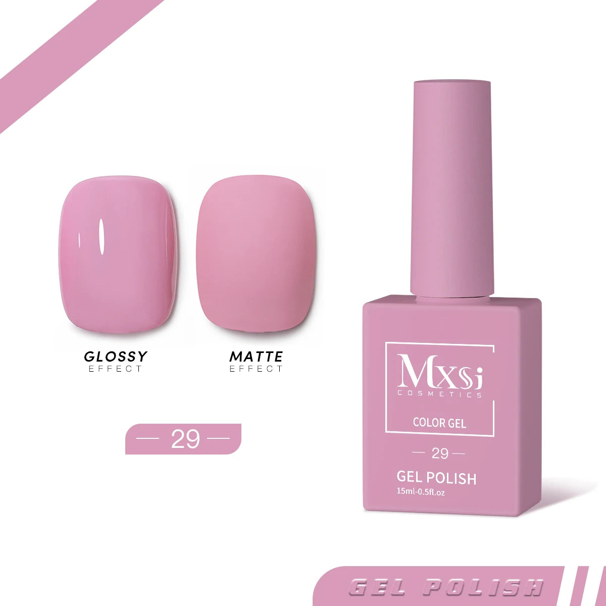 Mxsi 15ml Neon Gel Nail Polish Set - Brown, Blue, Red, Green, Nude, UV Varnish