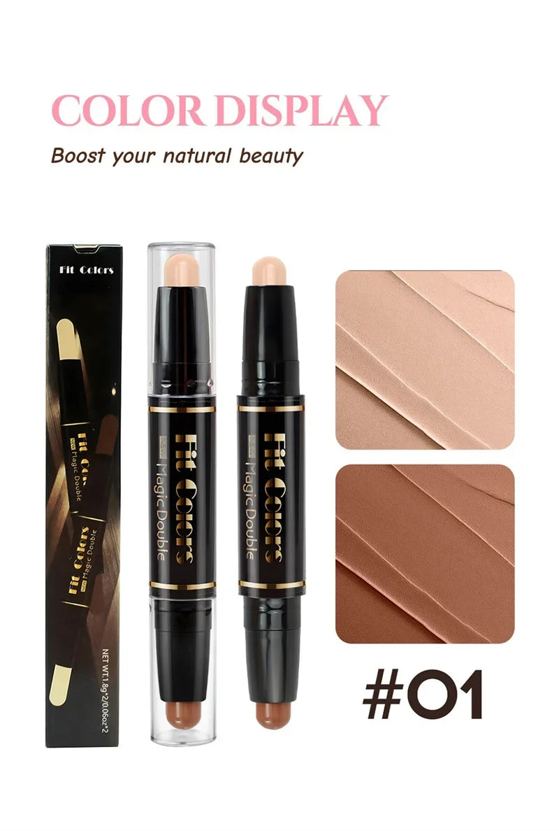 Double-ended Dual-purpose High-light & Contour Stick