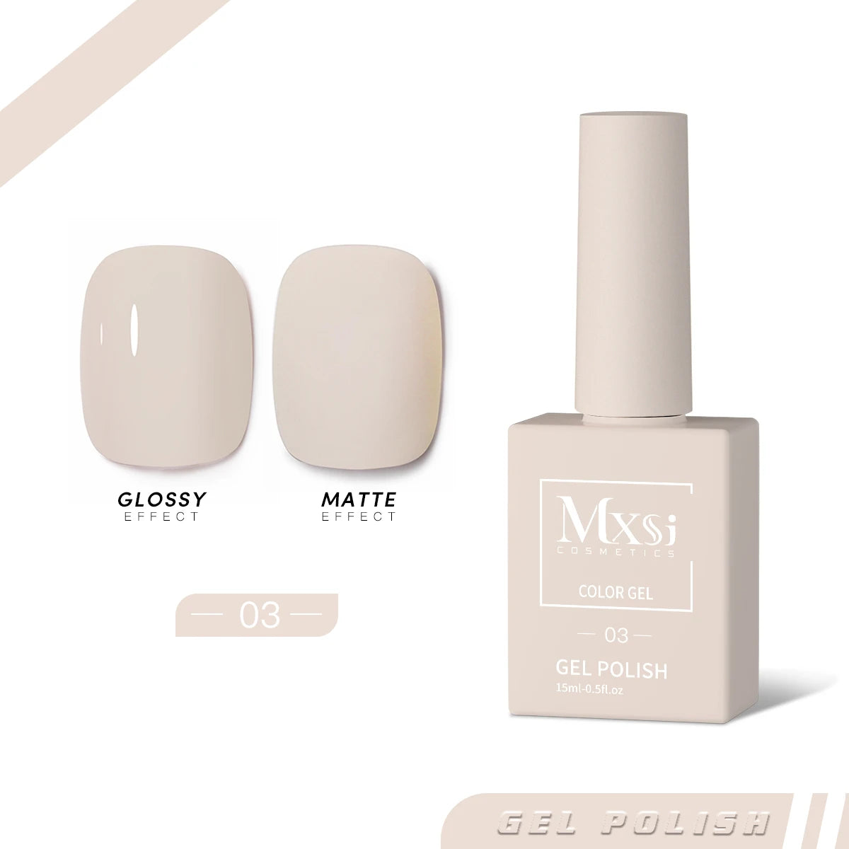 Mxsi 15ml Neon Gel Nail Polish Set - Brown, Blue, Red, Green, Nude, UV Varnish