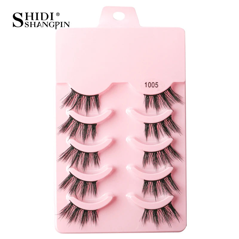 Half Eyelashes 3/5/10 Half Lashes Soft Natural Look Cat Eye Lashes Makeup Tool Extension Fluffy Faux Cils maquiagem Half Lashes