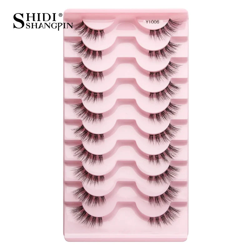 Half Eyelashes 3/5/10 Half Lashes Soft Natural Look Cat Eye Lashes Makeup Tool Extension Fluffy Faux Cils maquiagem Half Lashes