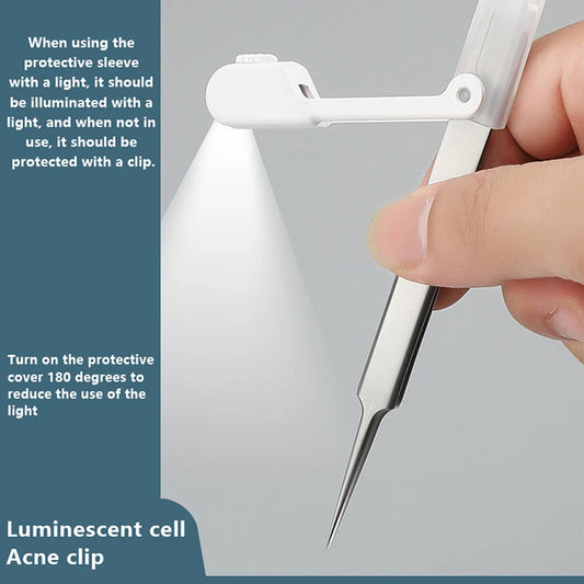 LED Acne Needle Tweezers
