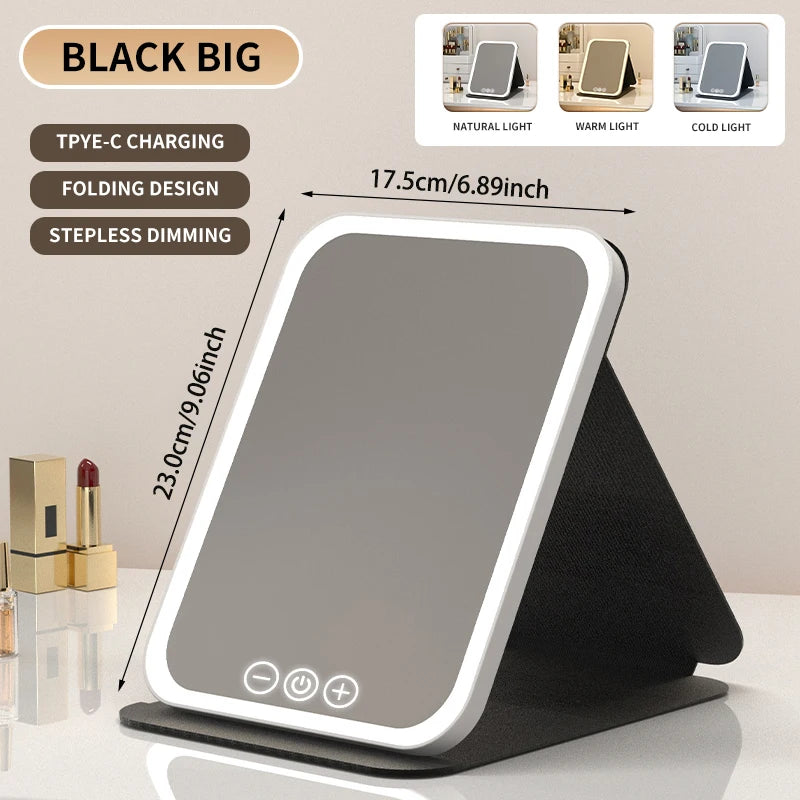 Dimmable LED Touchscreen Makeup Mirror
