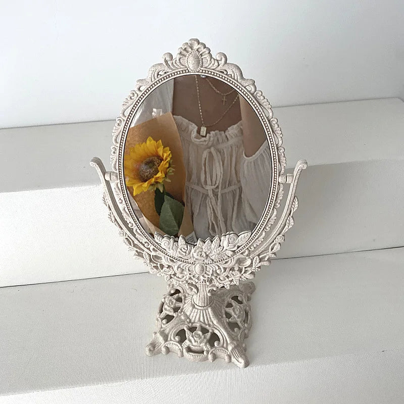 Oval Vintage Makeup Mirror